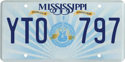 MS license plate YTO797