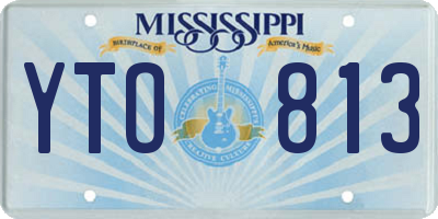 MS license plate YTO813