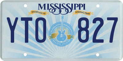 MS license plate YTO827