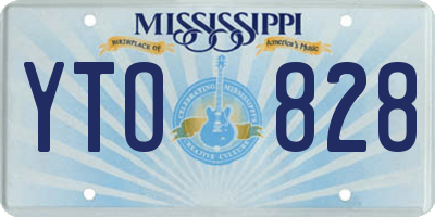 MS license plate YTO828