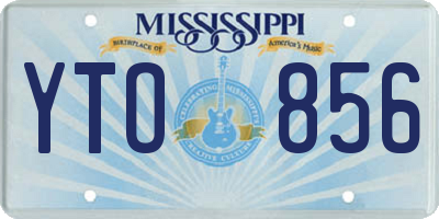 MS license plate YTO856