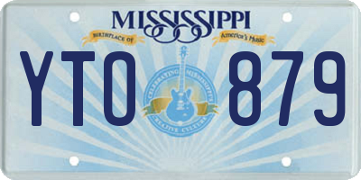 MS license plate YTO879