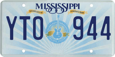 MS license plate YTO944