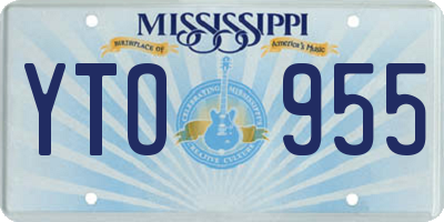 MS license plate YTO955