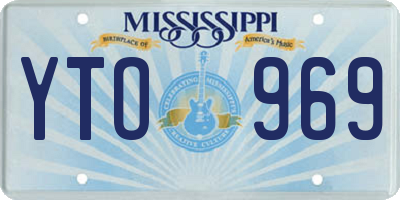 MS license plate YTO969