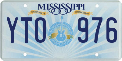MS license plate YTO976