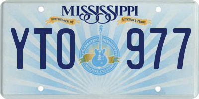 MS license plate YTO977