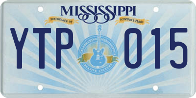 MS license plate YTP015