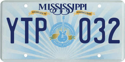 MS license plate YTP032