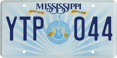 MS license plate YTP044