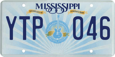 MS license plate YTP046