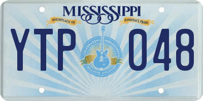 MS license plate YTP048