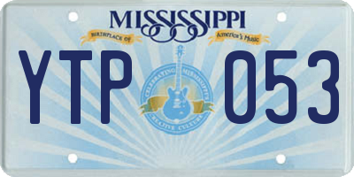 MS license plate YTP053