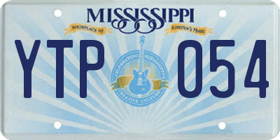 MS license plate YTP054