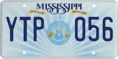 MS license plate YTP056
