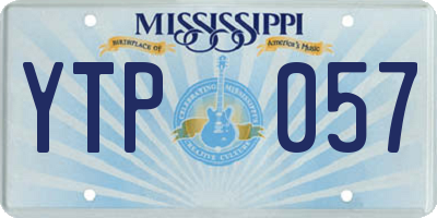 MS license plate YTP057