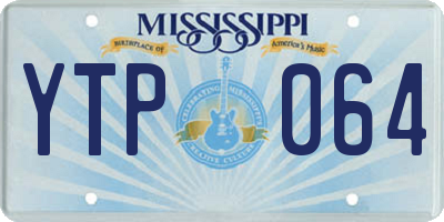 MS license plate YTP064
