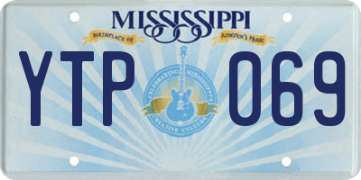 MS license plate YTP069