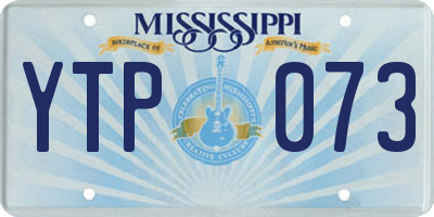 MS license plate YTP073