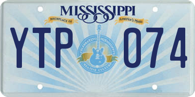 MS license plate YTP074