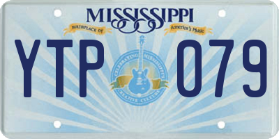 MS license plate YTP079