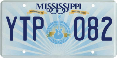MS license plate YTP082