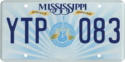 MS license plate YTP083