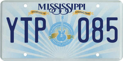 MS license plate YTP085