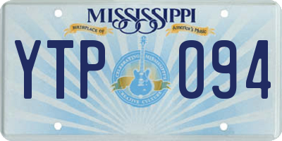 MS license plate YTP094
