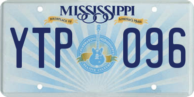 MS license plate YTP096
