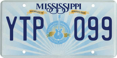 MS license plate YTP099