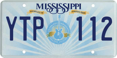 MS license plate YTP112