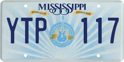 MS license plate YTP117