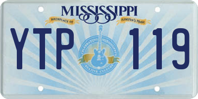 MS license plate YTP119