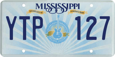 MS license plate YTP127