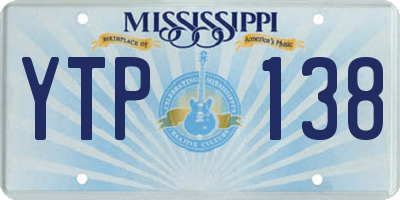MS license plate YTP138