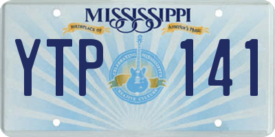 MS license plate YTP141