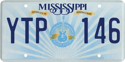 MS license plate YTP146