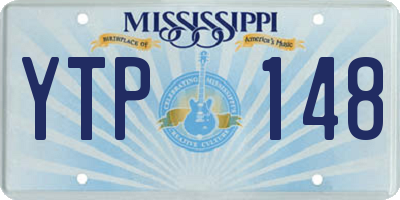 MS license plate YTP148