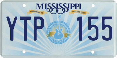 MS license plate YTP155