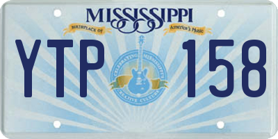 MS license plate YTP158