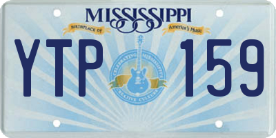 MS license plate YTP159