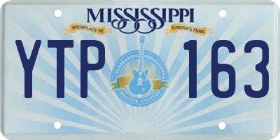 MS license plate YTP163