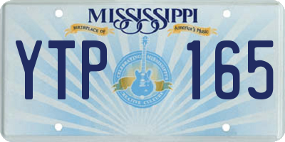 MS license plate YTP165