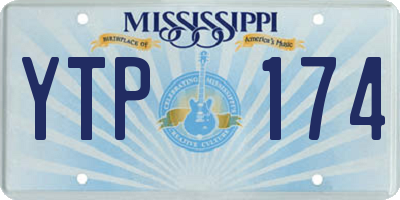 MS license plate YTP174