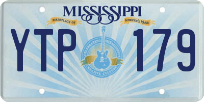 MS license plate YTP179