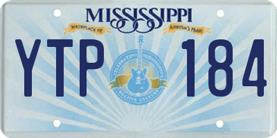 MS license plate YTP184