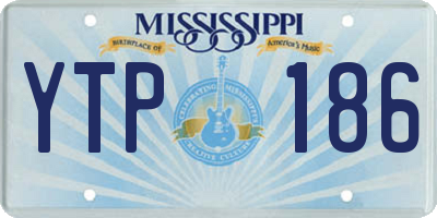 MS license plate YTP186