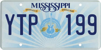 MS license plate YTP199