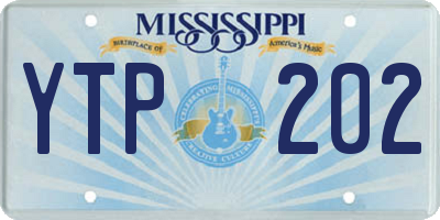 MS license plate YTP202
